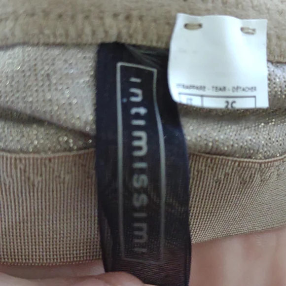 Imtimissimi metallic gold soft cup bra. Size is missing fits 34B/C - Picture 4 of 8